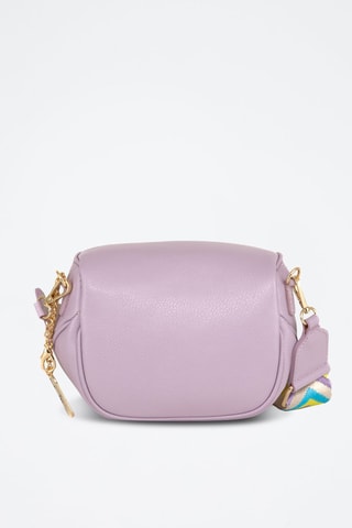 Bandolera de piel - Violeta