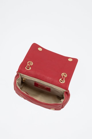 Mala a tiracolo em couro Allegra Vermelho - Vermelho