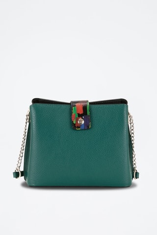 Bandolera de piel Vida - Azul