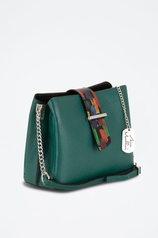 Bandolera de piel Vida - Azul