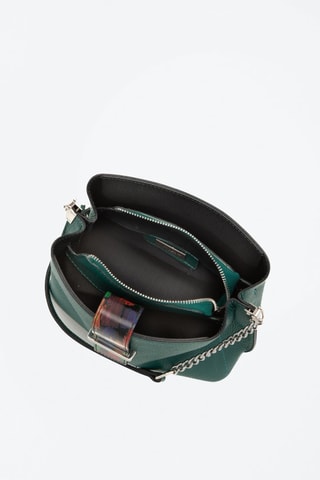 Bandolera de piel Vida - Azul