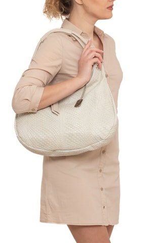 Bolso de piel - Beige