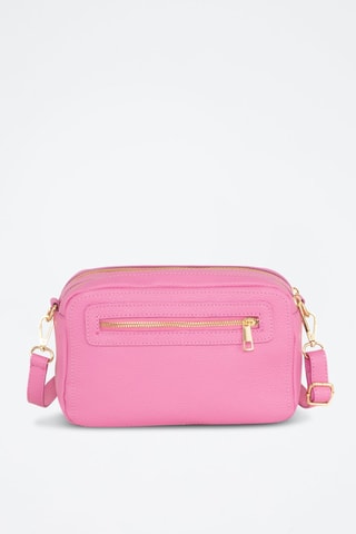 Bandolera de piel - Rosa