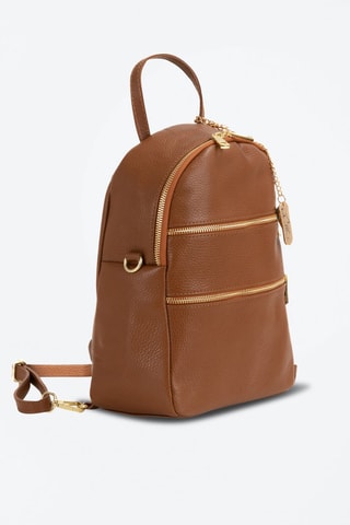 Mochila de piel Zeolla - Marrón