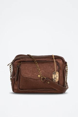 Bandolera de piel Agnesina - Marrón