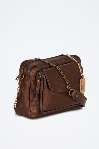 Bandolera de piel Agnesina - Marrón