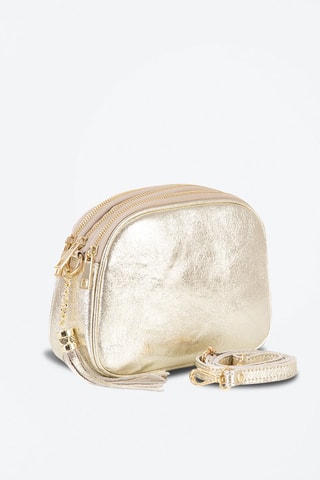 Mala a tiracolo em couro Monte Sparagio - Dourado - Dourado