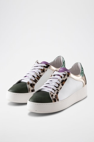 Zapatillas de piel - Blanco