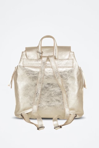 Mochila de piel - Dorado