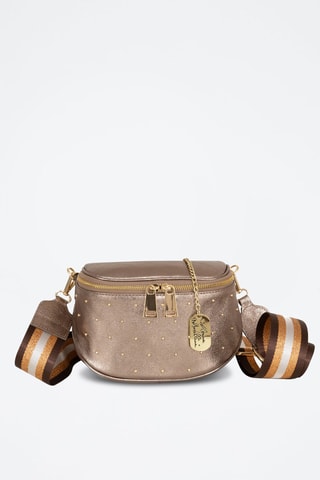 Bandolera de piel Domenica - Marrón