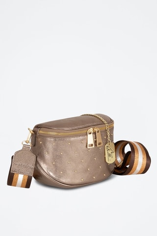 Bandolera de piel Domenica - Marrón