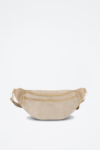 Bandolera de piel - Topo