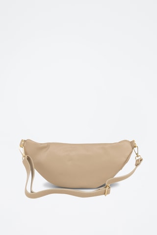 Bandolera de piel - Topo