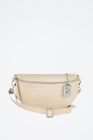 Mala a tiracolo em couro - Bege