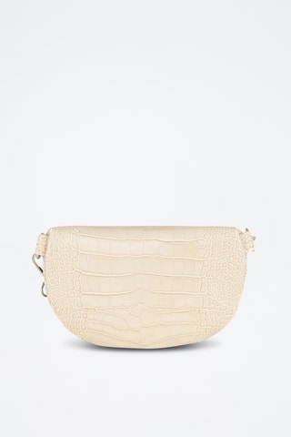 Mala a tiracolo em couro - Bege