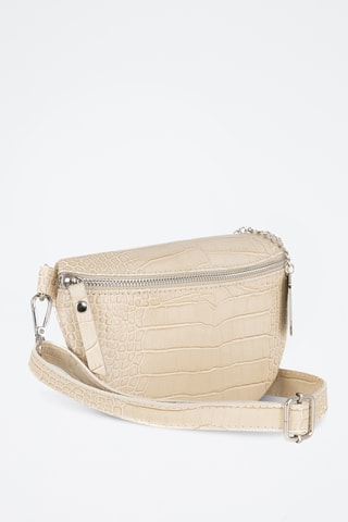 Mala a tiracolo em couro - Bege