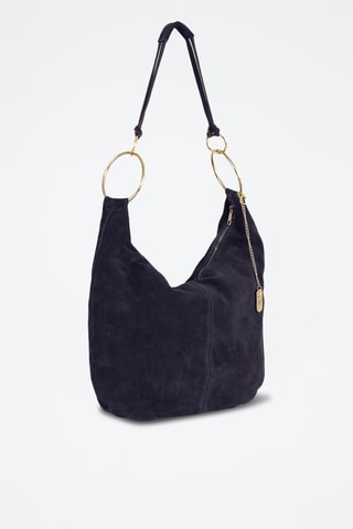 Bolso de nobuk - Azul marino