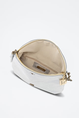 Bandolera de piel - Plateado