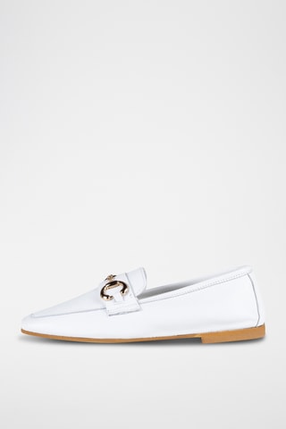 Mocasines de piel - Blanco