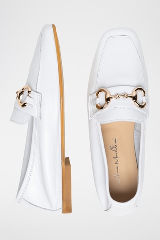 Mocasines de piel - Blanco