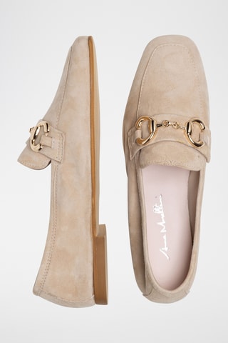 Mocasines de piel - Topo