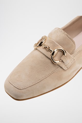 Mocasines de piel - Topo