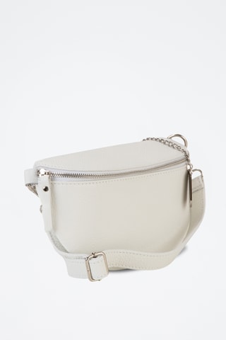 Bandolera de piel - Blanco