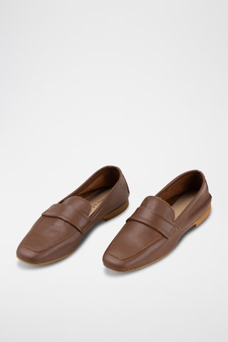 Mocasines de piel - Marrón