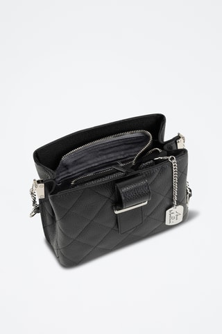 Bandolera de piel - Negro