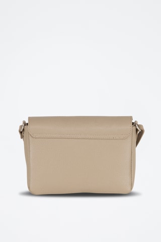 Bandolera de piel - Marrón claro