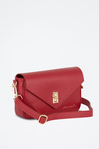 Bandolera de piel - Rojo