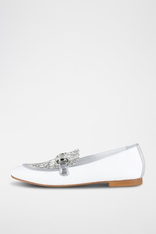 Mocasines de piel - Blanco