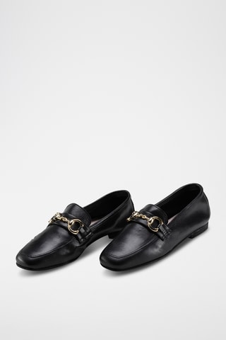 Mocasines de piel - Negro