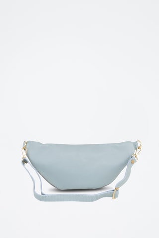 Bandolera de piel - Gris