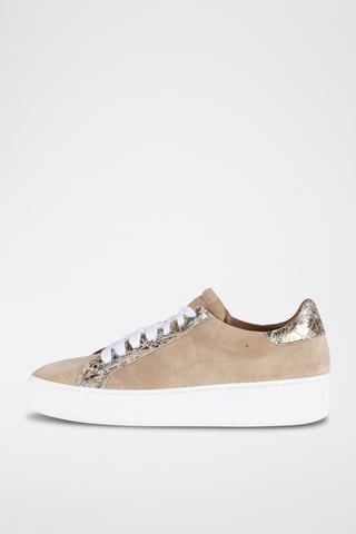 Zapatillas de nobuk - Beige