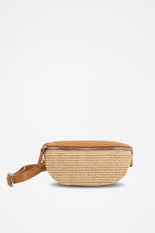 Bandolera de piel - Marrón