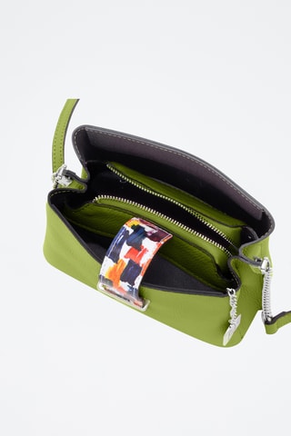 Bandolera de piel - Verde