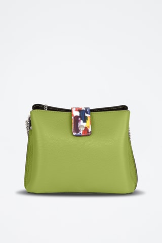 Bandolera de piel - Verde