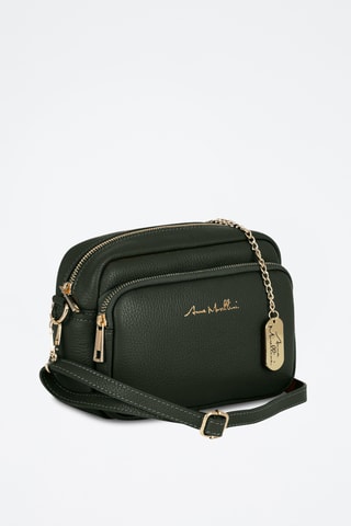 Bandolera de piel - Verde