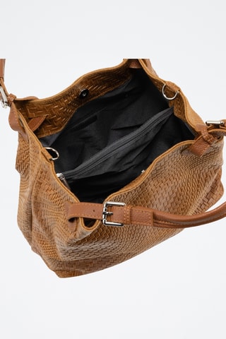 Bolso de piel - Marrón