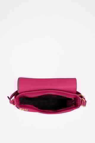 Bandolera de piel - Fucsia