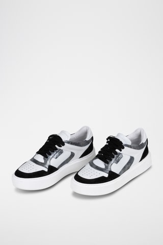 Zapatillas de piel - Negro