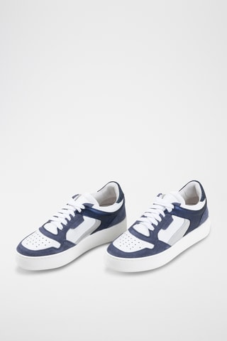 Zapatillas de piel - Azul