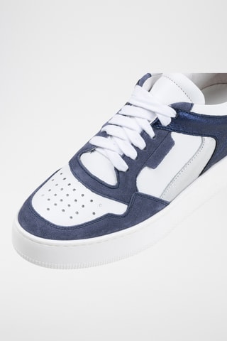 Zapatillas de piel - Azul