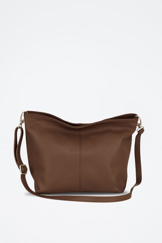 Bandolera de piel - Marrón