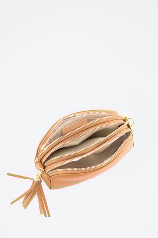 Bandolera de piel - Marrón