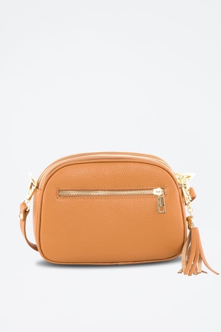 Bandolera de piel - Marrón