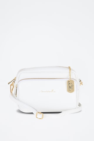 Bandolera de piel - Blanco