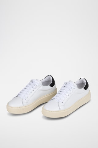 Zapatillas de piel - Blanco