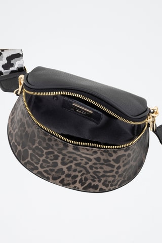 Bandolera de piel - Topo